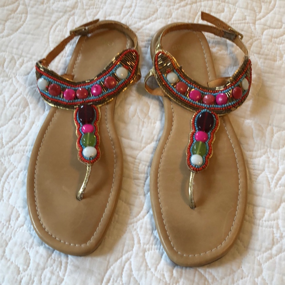 GAP Jeweled Sandals Size 9